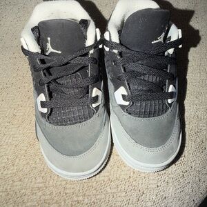 Jordan Kids Black and Gray Sneakers